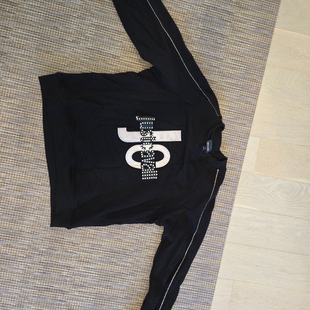 Just Cavalli Sweatshirt - black with lifted JC logo
